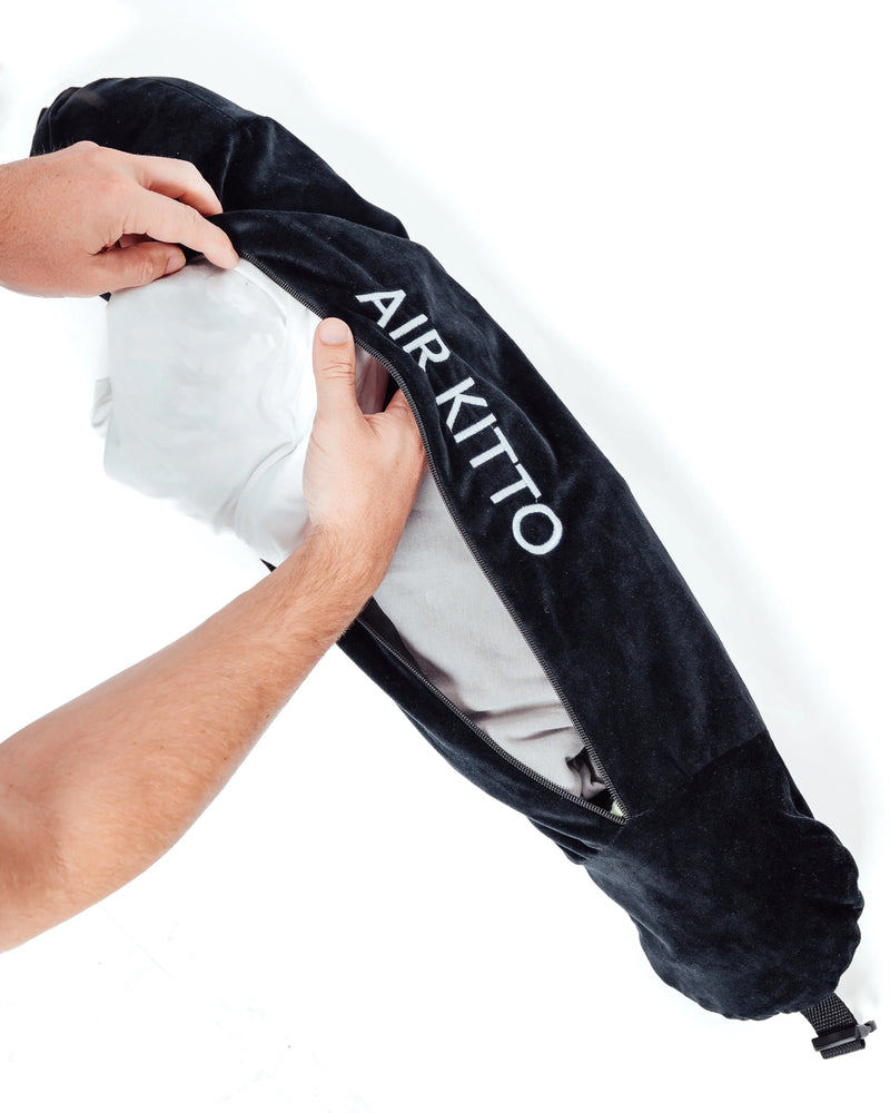 Pillow filled with clothes